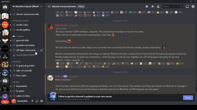 GENSHIN IMPACT Amazing Achievement! 100k Members On GENSHIN IMPACT DISCORD SERVER (New ARPG 2020) смотреть онлайн