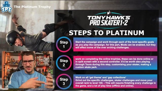 Tony Hawks Pro Skater 1 + 2 - Platinum Trophy Guide and Trophy Roadmap (PlayStation 4) смотреть онлайн