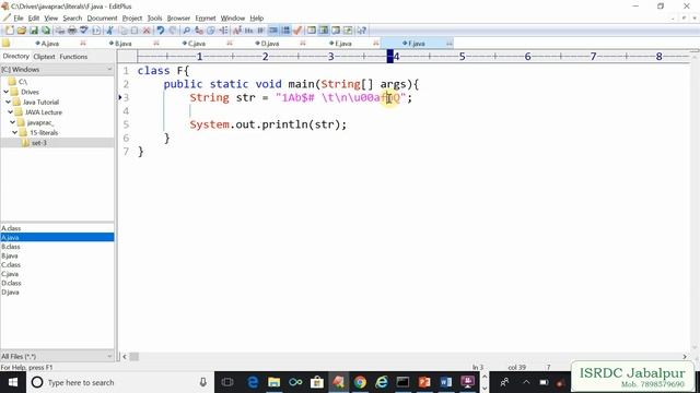 Literals in JAVA ~ Chapter - 8 смотреть онлайн