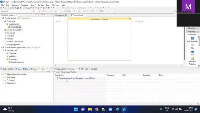 What is TIBCO BW | Creating Sample Project | File Activities | TIBCO Tutorial Session 1 | MindMajix смотреть онлайн