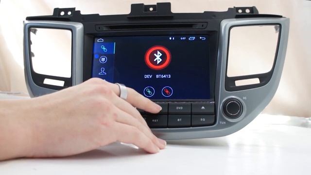 Штатная магнитола Хендай Туксон на Андройд с навигацией смотреть онлайн