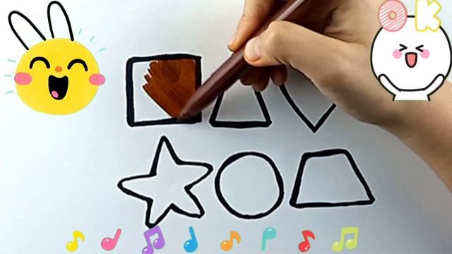 Drawing Geometric Figures for Kids|Рисование геометрических фигур для детей смотреть онлайн