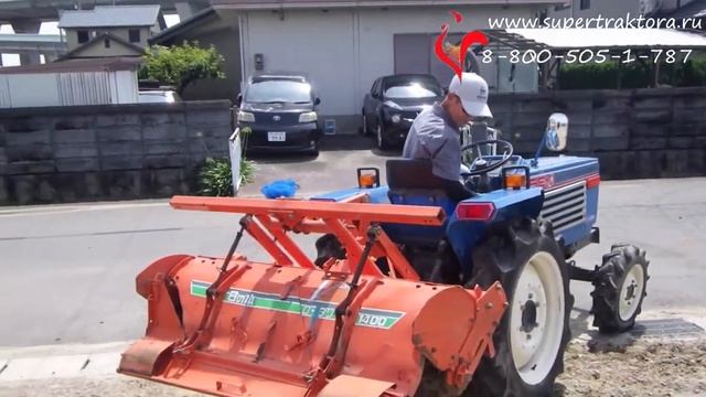 Японский дизельный мини трактор ISEKI TL1900 смотреть онлайн