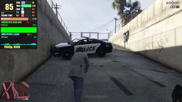 NVIDIA GTX 1630 4GB + AMD RYZEN 5 3500 | GTA 5 | 1080p смотреть онлайн