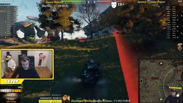 Актер в WoT #501 | Бомбанул и сломал кувалду! Опять непробития!