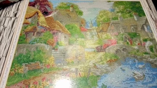 Собираю "Алмазную мозаику"😍 смотреть онлайн