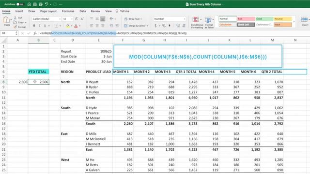 Sum Every Nth Column in Excel смотреть онлайн