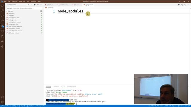 Node Gulp Sass del 7 смотреть онлайн