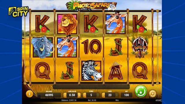 Spin City - Игровой автомат Photo Safari (Фото Сафари) смотреть онлайн