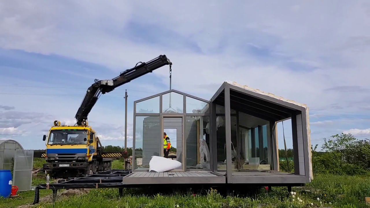 Разгрузка и монтаж Дубльдома.Dubldom.Timelapse.Mitsubishi Fuso смотреть онлайн