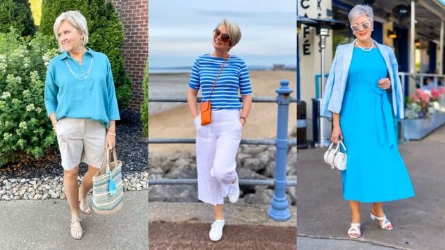 САМЫЕ МОДНЫЕ СОВРЕМЕННЫЕ ОБРАЗЫ НА ЛЕТО ДЛЯ ЖЕНЩИН 50+ 55+/FASHIONABLE MODERN LOOK FOR SUMMER смотреть онлайн