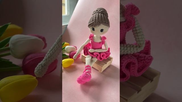 Вязаная балерина ? Вязаные игрушки амигуруми смотреть онлайн