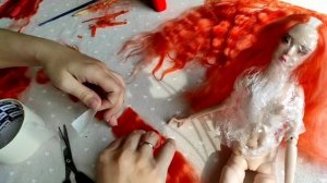 Парик для кукол. Идеальный прямой пробор.