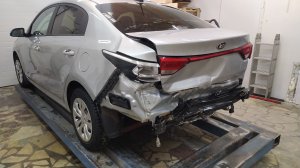 Ремонт задней части Киа Рио.