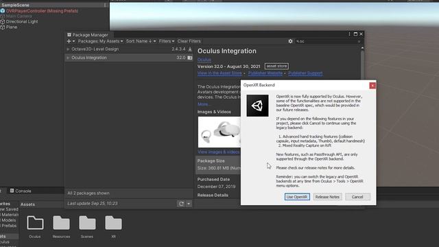Unity XR - Unity Crashes On Play Exit With Oculus Integration