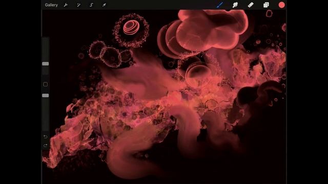Demo video of new Alcohol ink brushes for Procreate. part 1 смотреть онлайн