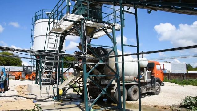 Работа ленточного бетонного завода РТМРБУ-36Л смотреть онлайн