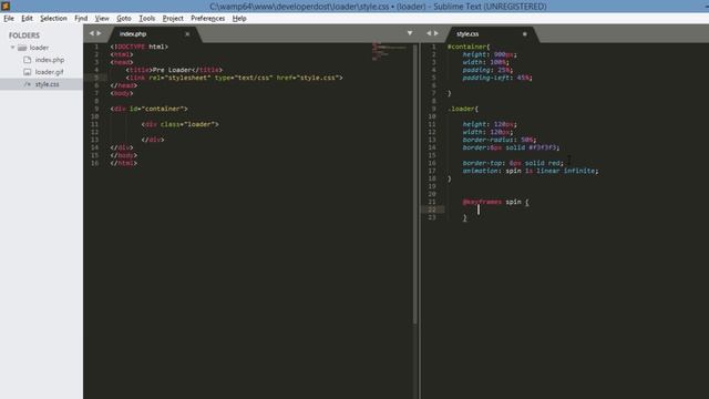 How to Add CSS3 Preloader using Javascript into Webapge | Developer Dost | HINDI смотреть онлайн