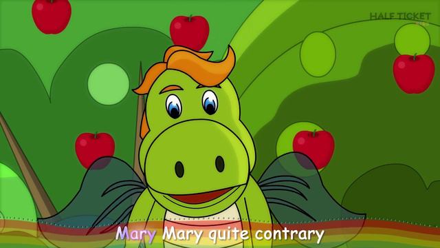 Mary Mary Quite Contrary | Nursery Rhymes And Kids Songs With Lyrics смотреть онлайн