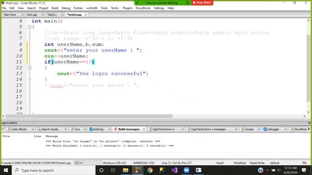 C++ Live Discussion Day-1,Topic:Basic c++ header,input,output,variable,data type,operator,if. смотреть онлайн