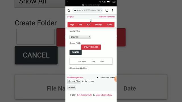 new get axcora cms installation on android smartphone - free download open source code gratis смотреть онлайн