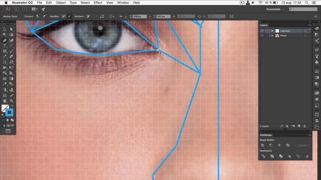 Illustrator Tutorial: Low Poly Portrait! смотреть онлайн