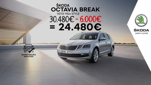 ŠKODA OCTAVIA BREAK 1.6 TDI 115 cv STYLE Jan 2020 смотреть онлайн
