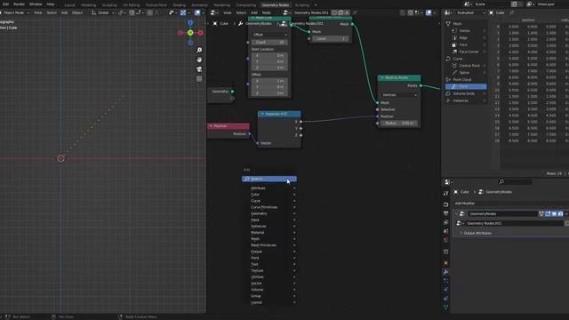Geometry Nodes - Create Sine Function (Without Array Modifier) (Blender 3.1) смотреть онлайн