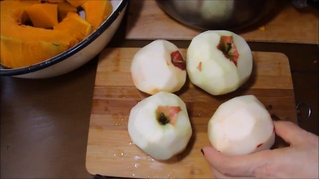 Пюре из тыквы и яблок/Как легко очистить тыкву смотреть онлайн
