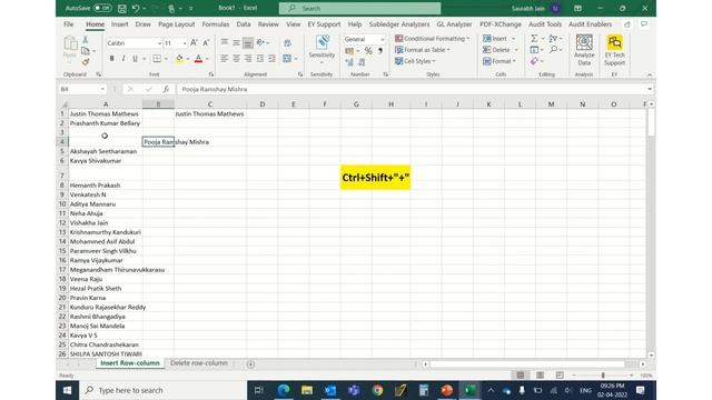 Shortcut Key for How to Insert/Delete Row and Column in Excel смотреть онлайн