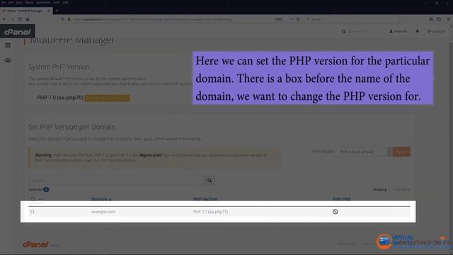 Learn how to change the PHP version on your domain using cPanel смотреть онлайн