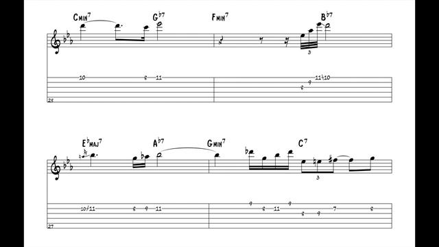 "I Hear a Rhapsody" - Jim Hall (Jazz Guitar Transcription) смотреть онлайн