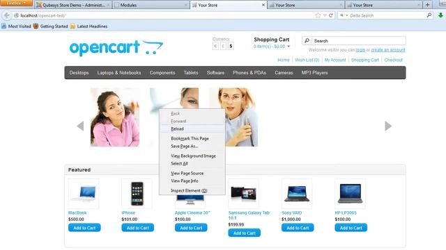 Flyout Image Slideshow Opencart Module смотреть онлайн