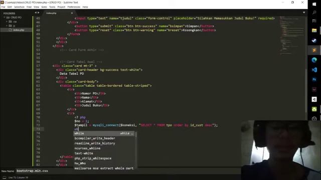 CRUD Pre-Order Buku dengan PHP, MYSQL & Bootstrap смотреть онлайн