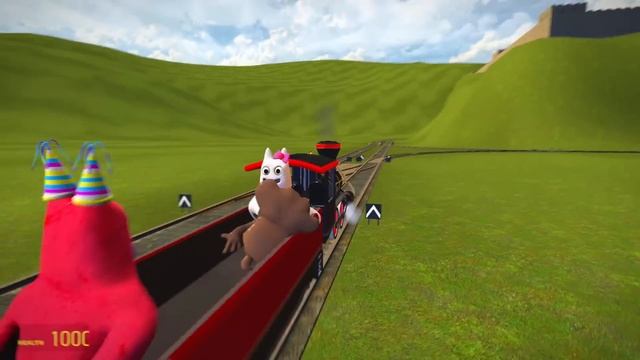 GARTEN OF BANBAN 3: HELP Building a TRAIN and RIDE it! vs Cursed THOMAS and Friends In Garry's Mod! смотреть онлайн
