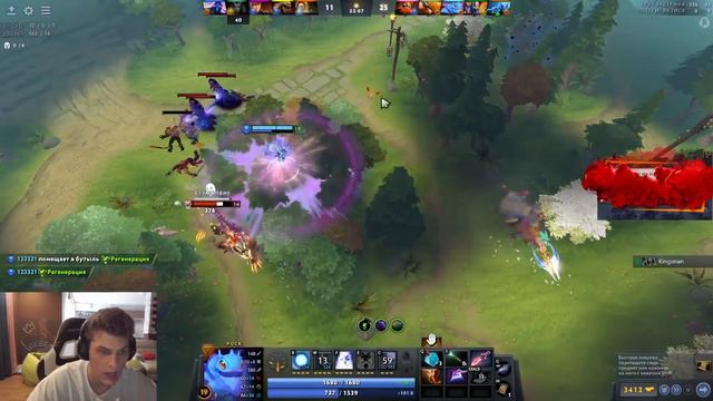 АЙСБЕРГ И ГЕНЕРАЛ ПЫТАЮТСЯ ЗАТАЩИТЬ ПОТНУЮ КАТКУ / ICEBERG, GENERAL DOTA 2 STREAM