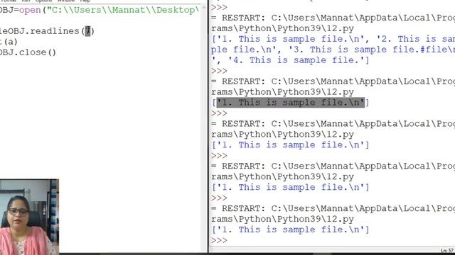 readlines() and readline() смотреть онлайн