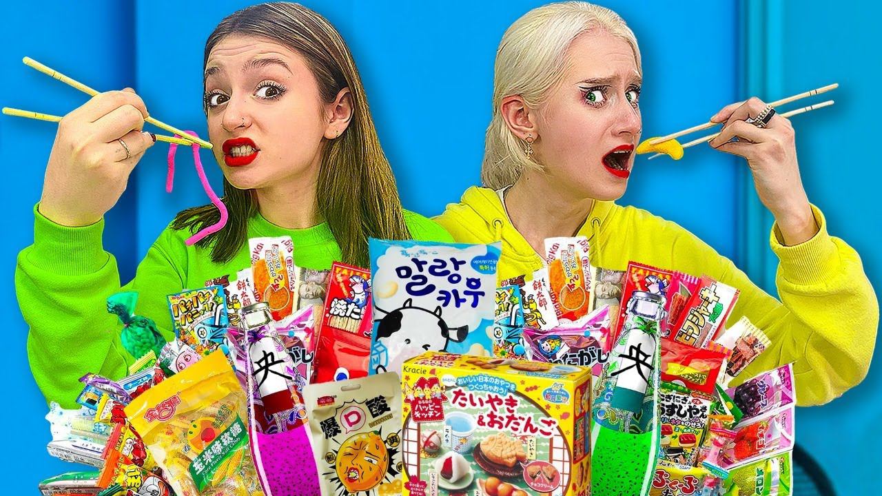 Странные Китайские Сладости!! Как Они ЭТО Едят??? смотреть онлайн