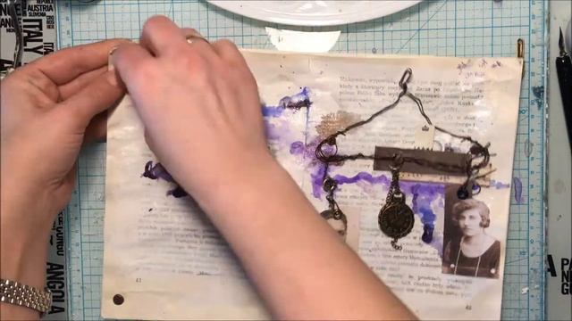 Art Journal vintage technique by Tattered Angels mists смотреть онлайн