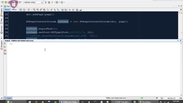 PDFBox Tutorial # 3 | Create Simple PDF File With Text in java смотреть онлайн