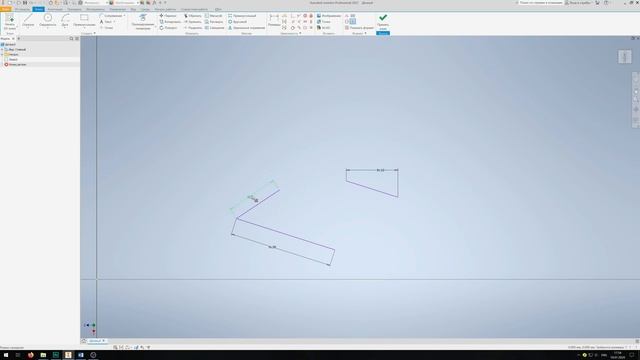 Основы Inventor | 2.5 Создание Эскиза. Размеры смотреть онлайн
