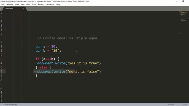 Javascript Bangla Tutorial Part-23 [ 2019 ] | JavaScript Double Equals vs Triple Equals ? смотреть онлайн