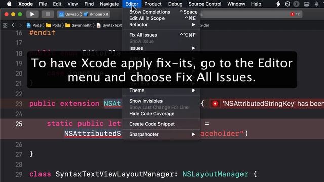 Xcode in 20 Seconds: Fix all issues смотреть онлайн