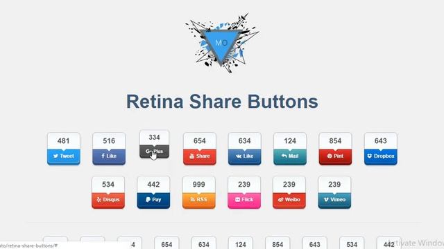 Retina Share Buttons смотреть онлайн