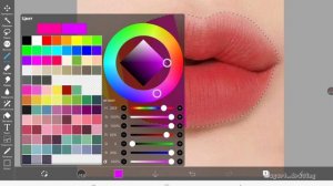 туториал на губы из пинтереста/закрашивание/рисование/ибис паинт х/ibis paint x