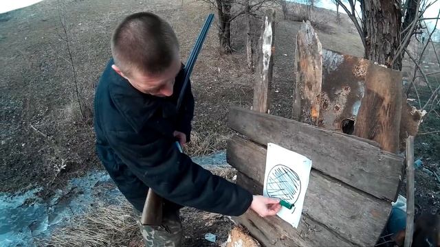 Отстрел колпачковой пули "Удар" из чока смотреть онлайн