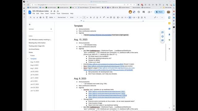 Kubernetes SIG Windows 20230815 смотреть онлайн
