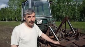 Самодельная почвофреза с гребнеобразователем на ЮМЗ