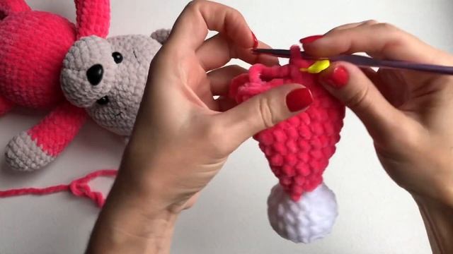 Шапочка колпак для мишки в рамках МК «Мишка в пижамке» часть 3 смотреть онлайн