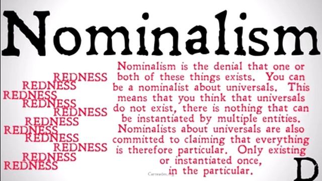 What is Nominalism? (Universals and Abstracts) смотреть онлайн